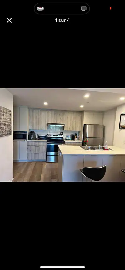 appartement 1 lit et 1 salle de bain