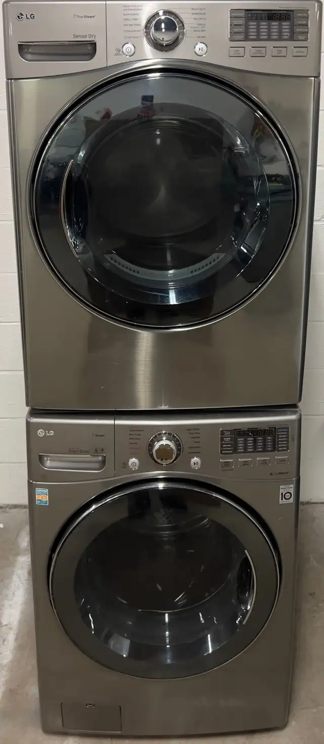 SALE! Stackable SET “LG” Washer / Dryer H39/W27/D30 in Washers & Dryers in City of Toronto - Image 3