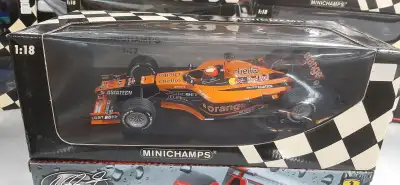 Diecast Arrows Asiatech A22 E. Bernoldi Minichamps 1:18 Formula1 #100 010015 Autos de collection min...