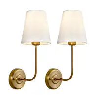 2-Pack Antique Brass Wall Sconces (NEW)