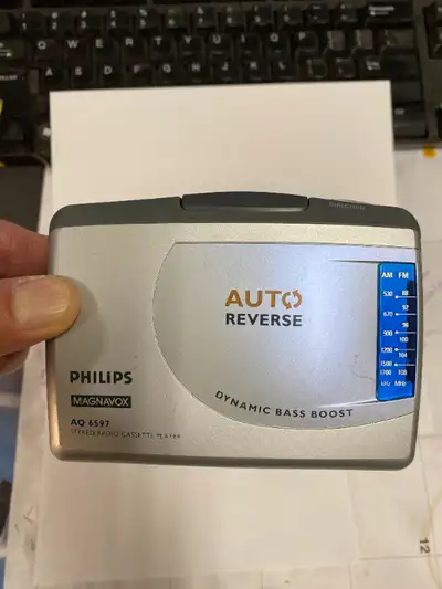 Phillips AQ6597 Stereo Radio Cassette Player /Radio Working Only, View more