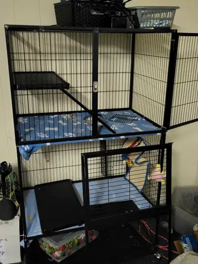 I am not sure of the brand this is but, this was a ferret cage that has also been used for cats. I h...