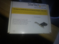 Startech AC600 Wireless-AC Network Adapter - 802.11ac, PCI Ex