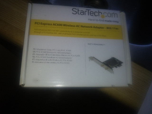 Startech AC600 Wireless-AC Network Adapter - 802.11ac, PCI Ex in Networking in Belleville