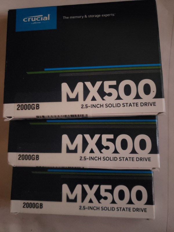 CRUCIAL MX500 SSD NEW in Other in Vernon