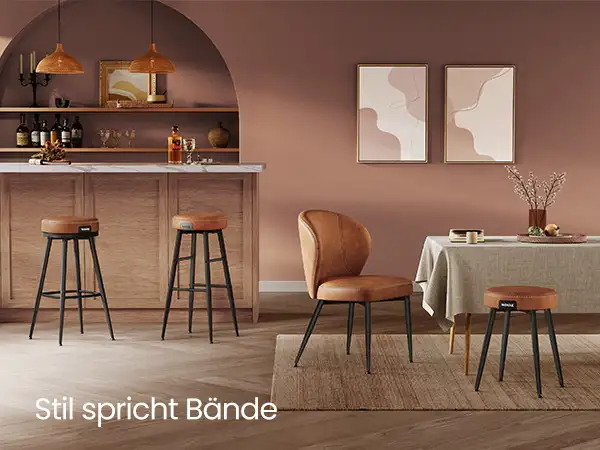 360° Swivel Bar Stool Kitchen Island Stools Faux Leather with St in Chairs & Recliners in Markham / York Region - Image 8
