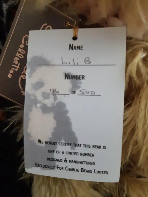 20% off Retired Limited Edition Charlie Bear Lili B Collection in Arts & Collectibles in St. Catharines - Image 6