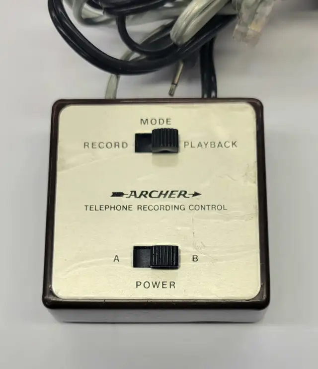 Vintage Archer  telephone recording control playback switch in General Electronics in Windsor Region - Image 3