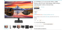 LG 27MP40A-C 27 Inch Full HD (1920 x 1080) Monitor with IPS 5ms