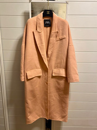 ZARA BREASTED OVERSIZED COAT