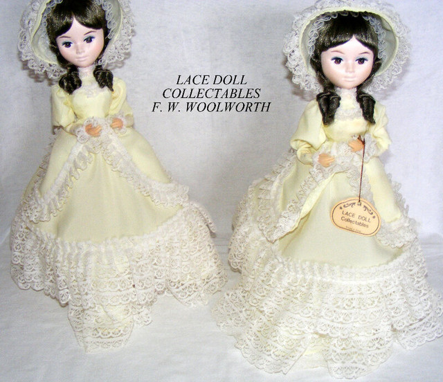 2 Vintage Woolworths “Lace Doll Collectables” – pair, like new in Arts & Collectibles in City of Toronto