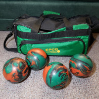 4 Bowling Ball Set and Bag
