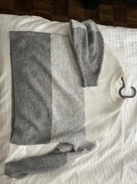 H&M Sweater white and grey