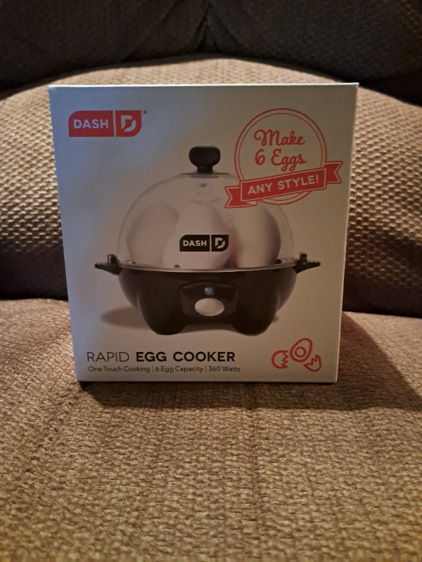Dash Black Egg Cooker NEW in Box in Other in St. Catharines