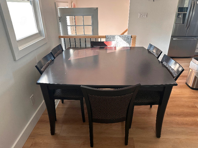 Square dining table and 6 chairs. | Dining Tables & Sets | Edmonton | Kijiji