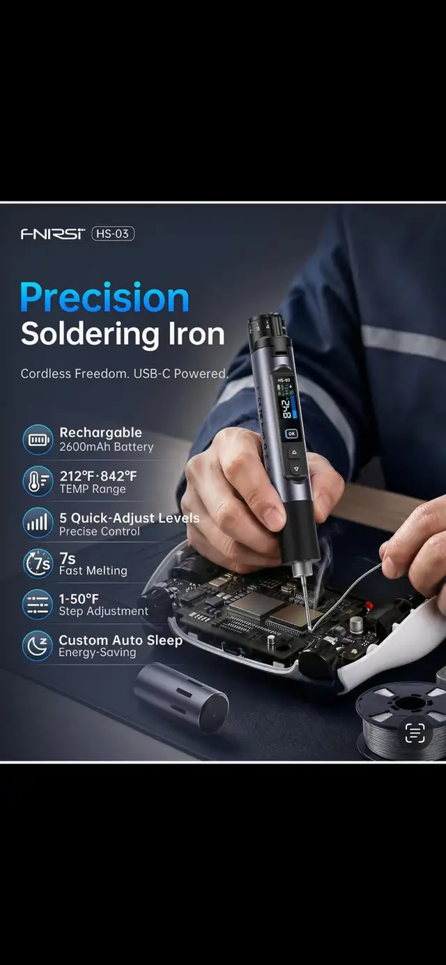 FNIRST Cordless Soldering Pen  in Hand Tools in Mississauga / Peel Region - Image 7