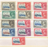 BRITISH COLONIALES STAMPS.13 Timbres "1910-1935" KING GEORGES V.