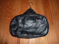 Hanging Leather Toiletry Bag - Travel Essentials