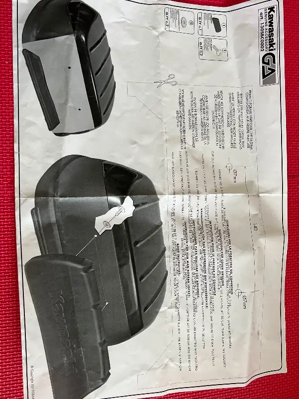 Kawasaki Concours Top Box Back Rest Pad Trunk Case 130SBC-0002 in Other in Barrie - Image 6