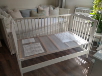 Baby Crib White Color. Gulliver Ikea.