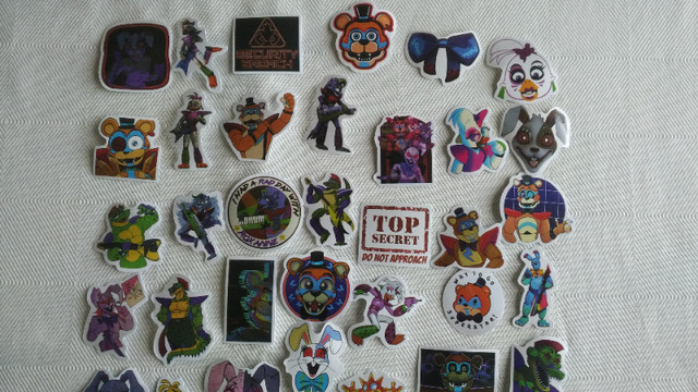 Five Nights at Freddy's  Security Breach Sticker Lot (New) in Hobbies & Crafts in Lethbridge - Image 3