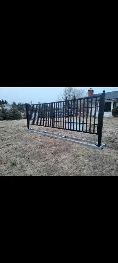 Selling two different style of gates, both are mounted to frame that is buried fir easy install. Can...