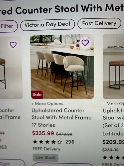 4 barstools new in the box, View more