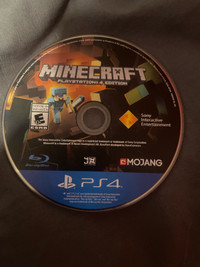 Minecraft PlayStation 4 game (Disk)