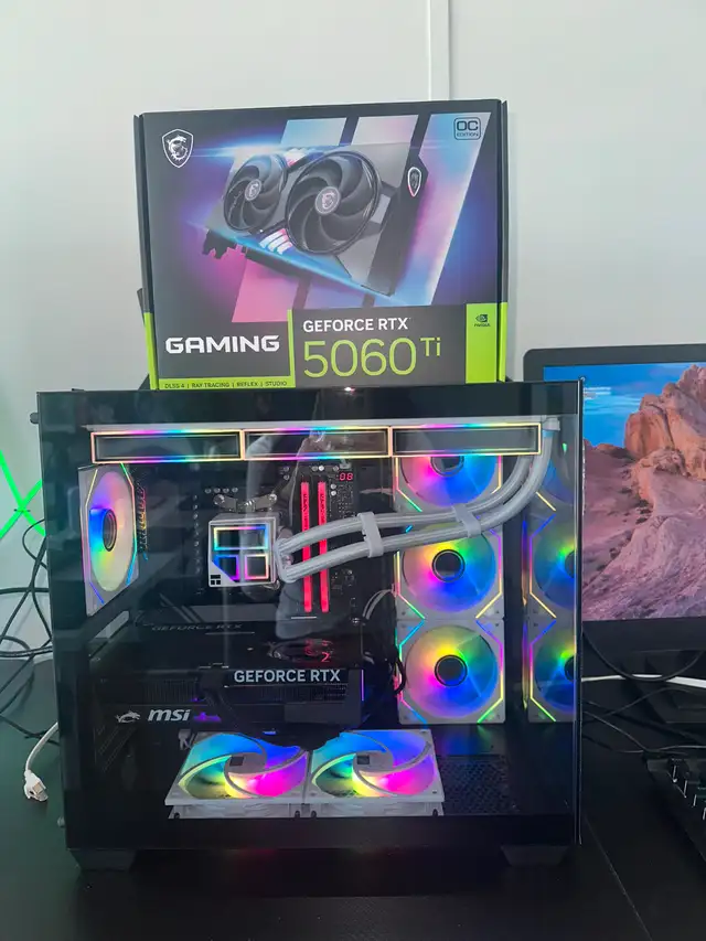 High End Gaming PC, 7800X3D + RTX 5060Ti, 32GB RAM + 1Tb SSD in Desktop Computers in Edmonton - Image 4