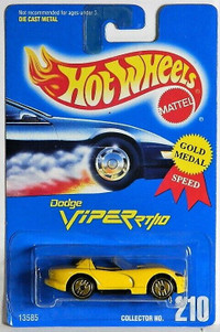 Hot Wheels 1/64 Dodge Viper RT/10 Diecast Cars