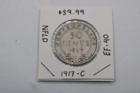 1917 | Newfoundland 50 cent Sterling Silver Coin (#4995)