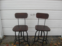 two bar counter stools