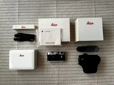 Leica M6 Chrome 35mm Rangefinder Film Camera Body Complete, View more