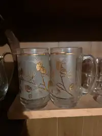 Vintage Frosted Beer Mugs used for Display only