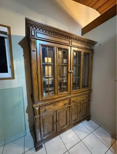 SOLID WOOD CABINET/HUTCH, View more