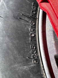 4 All Season Tires on Rims 235/70 R16 (Firestone Tires)