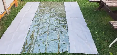 10' × 8' Waterproof Tarp. Transparent for Trailer, View more