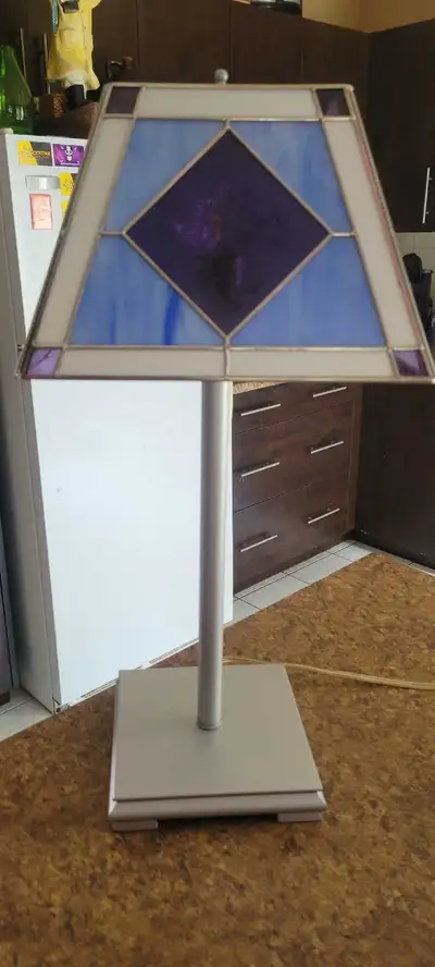 Vintage Signed Marjolein Bastin Stained Glass Lamp, View more