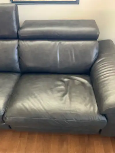 Top grade leather sectional couch ., View more