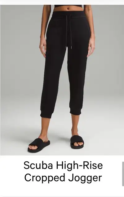 Lululemon Size 6 Scuba High Rise Cropped Jogger, View more