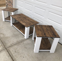 NEW 4’ RUSTIC COFFEE TABLE SET