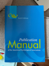Publication manual 6th edition 