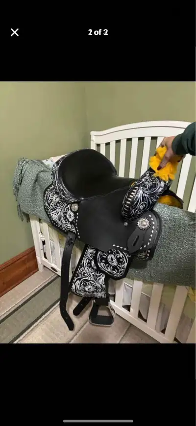 Western tack set barrel saddle, View more