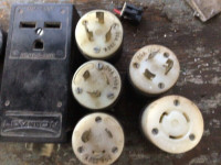 twist lock plugs male female 120 240  volt 20 amp