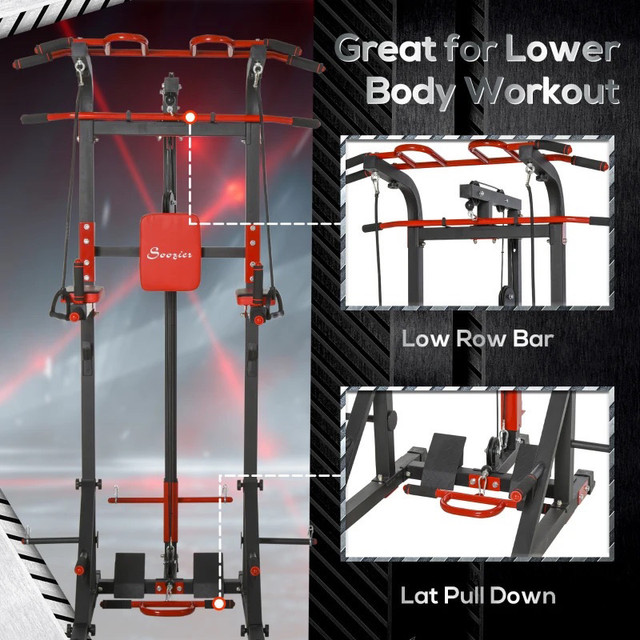 Power Tower, Pull Up Station with Dip Bar, Lat Pulldown Machine  in Exercise Equipment in Markham / York Region - Image 3