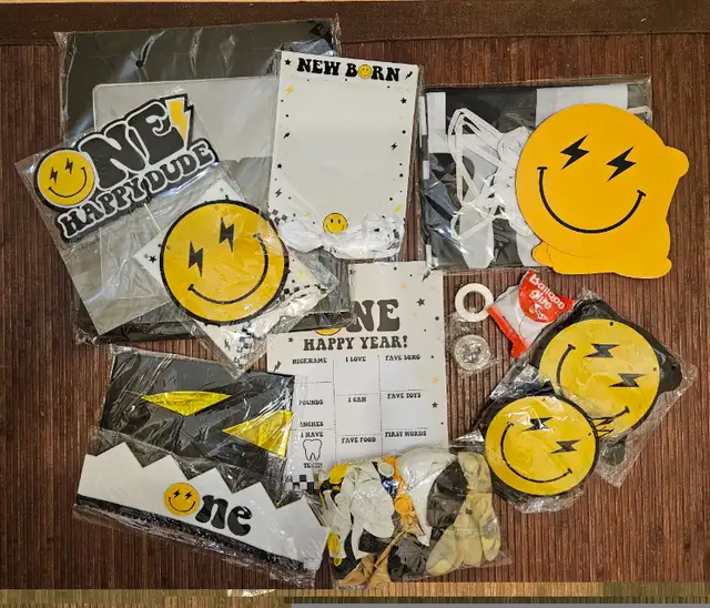 "One Happy Dude" 1st Birthday Party Decorations Pack-Selection D in Multi-item in City of Montréal - Image 6