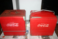 2  Metal Coca Cola Coolers