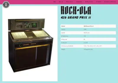 Rock-Ola Model 426 Juke Box, View more