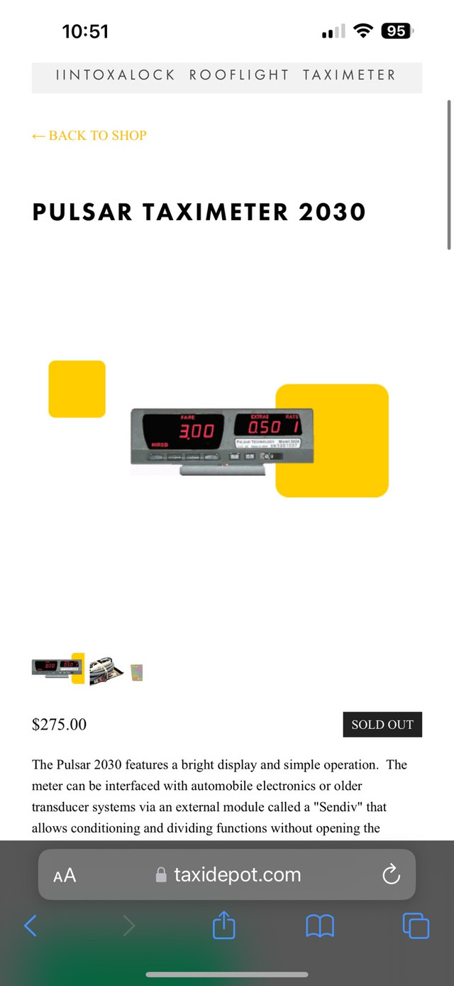 Taximetre pour taxi tres bon etat dans Appareils électroniques  à Laval/Rive Nord