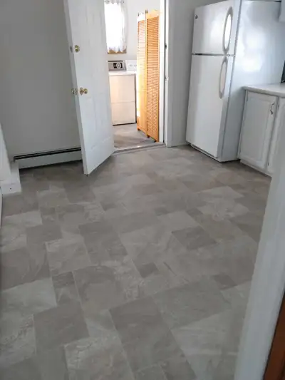 Two bedroom apartment available April 1st. Full bathroom upstairs, half. Bathroom downstairs. Fridge...